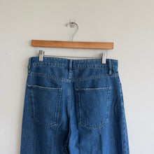 Load image into Gallery viewer, Triarchy Organic Cotton Denim Ms Fonda High Rise Wide Leg Jeans Blue 29
