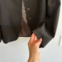 Load image into Gallery viewer, Armani Collezioni Single-Breasted Notch Lapel Blazer Brown 2
