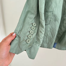 Load image into Gallery viewer, Zadig &amp; Voltaire Victor Lined Single-Breasted Satin Blazer Green 36
