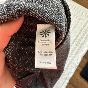 Athleta Herringbone Metro High Waisted Leggings Black M