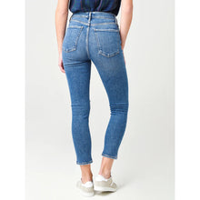 Load image into Gallery viewer, AGOLDE Nico High Rise Button-Fly Distressed Skinny Leg Cropped Jeans Blue 24
