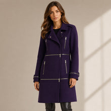Load image into Gallery viewer, Diane Von Furstenberg 1,2,3 Coat in Royal Navy M

