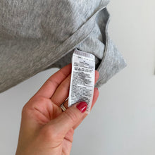 Load image into Gallery viewer, Banana Republic "Oh What Joy" Embroidered Graphic Short Sleeve Shirt Gray M
