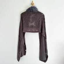 Load image into Gallery viewer, Cashmere Rabbit Fur Neck Warmer Wrap Gray One Size
