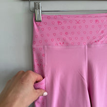Load image into Gallery viewer, Roller Rabbit Sporty Hearts Vega High Rise Activewear Leggings Pink S NWT
