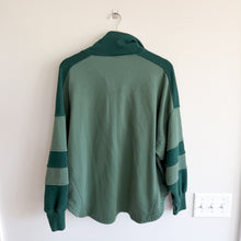 Load image into Gallery viewer, Free People Colorblock Snap Front Pullover Sweatshirt Green S
