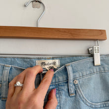 Load image into Gallery viewer, Madewell Slim Demi-Boot Light Wash Denim High Rise Jeans Blue 26
