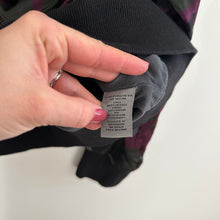 Load image into Gallery viewer, Anthropologie Marrakech Satin Camo Print Zip Up Bomber Jacket Purple/Black L
