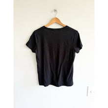 Load image into Gallery viewer, Madewell V-Neck Cropped Pullover Short Sleeve T-Shirt Black S
