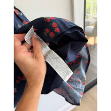 Load image into Gallery viewer, Abercrombie &amp; Fitch Bra-Free Smocked Waist Mini Dress Blue M NWT

