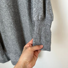 Load image into Gallery viewer, Anthropologie Maeve Cowl Neck Knit Long Pullover Sweater Top Heather Grey
