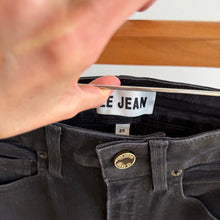 Load image into Gallery viewer, LE JEAN Lara Denim High Rise Slim Straight Leg Jeans Black 25
