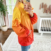 Load image into Gallery viewer, ST. JOHN SoCa Ombré Foldover Windbreaker Jacket Orange
