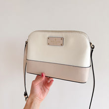 Load image into Gallery viewer, Kate Spade Bay Street Minimal Classic Chic Leather Crossbody Bag White
