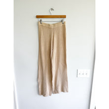 Load image into Gallery viewer, By Together Knit Henley Neck Long Sleeve Wide Leg Lounge Set Cream M
