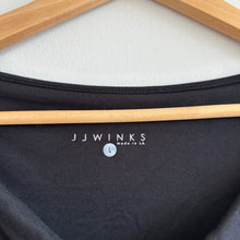 Load image into Gallery viewer, JJ Winks Layered Draped Sweatshirt Black NWT
