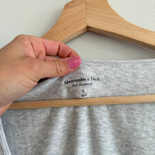 Load image into Gallery viewer, Abercrombie &amp; Fitch Women's Long-Sleeve Rib Icon Button-Through Top Grey S
