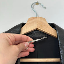 Load image into Gallery viewer, Elie Tahari Jacalyn Patent Leather Moto Jacket Black L
