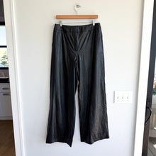 Load image into Gallery viewer, Commando Faux Leather High Rise Wide Leg Trousers Black L NWT

