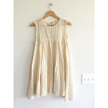 Load image into Gallery viewer, Free People Tu Es La Floral Lace Sleeveless Mini Dress Cream M
