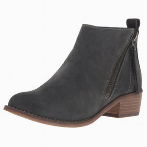 Dolce Vita Sibil Suede Zip Closure Ankle Bootie Brown 8M