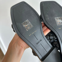 Load image into Gallery viewer, Dolce Vita Double Braided Strap Square Toe Sandals Black 9
