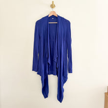 Load image into Gallery viewer, Lululemon Express Yourself Wrap Cashmere Blend Cardigan Sweater Blue 4
