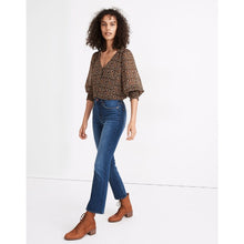 Load image into Gallery viewer, Madewell Cali Demi Boot High Rise Denim Jeans Blue 27T
