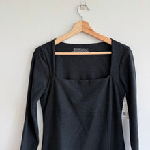 Load image into Gallery viewer, Beyond Yoga Impress Square Neck Long Sleeve Dress Dark Night M NWT
