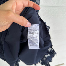 Load image into Gallery viewer, Banana Republic Bow Back Lace Sleeveless Shift Mini Dress Blue 4 NWT
