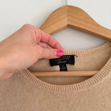 Load image into Gallery viewer, Charter Club 100% Cashmere Crew Neck Pullover Sweater Tan L
