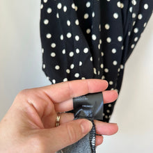 Load image into Gallery viewer, Free People Thats A Wrap High Rise Polka Dot Maxi Skirt Black White S
