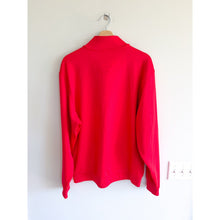 Load image into Gallery viewer, Fairway &amp; Greene Caves Mock Neck Quarter-Zip Pullover Sweatshirt Red XL
