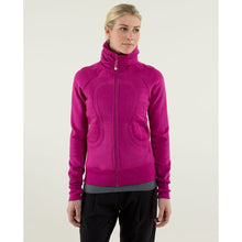 Load image into Gallery viewer, Lululemon Calm &amp; Cozy Zip Up Mock Neck Basic Jacket Raspberry Pink 8
