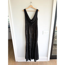 Load image into Gallery viewer, Carmen Marc Valvo Scattered Sequin Cowl Neck Sleeveless Gown Black 12
