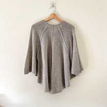 Load image into Gallery viewer, Calypso St. Barth Cashmere V-Neck Asymmetric Hem Poncho Sweater XS
