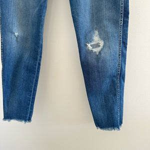 Madewell 9" High Rise Skinny Jeans in Allegra Wash Distressed 32