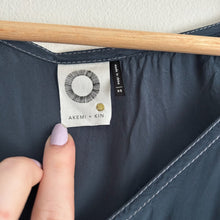 Load image into Gallery viewer, Anthropologie Akemi + Kin Bari V-Neck Side Slit Tunic Dress Blue XS
