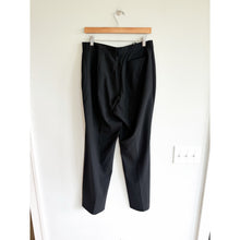 Load image into Gallery viewer, Jil Sander Vintage Wool Blend High Rise Straight Leg Trouser Pant Black 44
