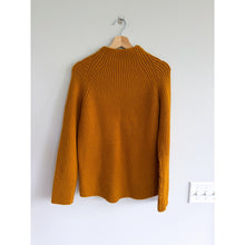 Load image into Gallery viewer, Madewell Northfield Mock Neck Ribbed Knit Pullover Sweater Brown XS
