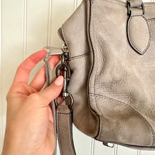 Load image into Gallery viewer, Rebecca Minkoff Leather Satchel Crossbody Bag Taupe
