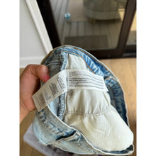 Load image into Gallery viewer, Abercrombie &amp; Fitch The Mom Distressed Denim High Rise Shorts Blue 30
