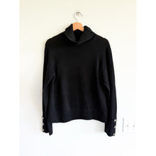 Load image into Gallery viewer, Zadig &amp; Voltaire Boxy RC Bijoux Knit Mock Neck Pullover Sweater Black L NWT
