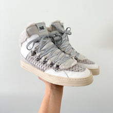 Load image into Gallery viewer, P448 Bali Sherpa High Top Lace Up Round Toe Casual Sneakers White 39
