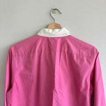Load image into Gallery viewer, Lauren Ralph Lauren Classic Colorblock Button Down Shirt Pink White M
