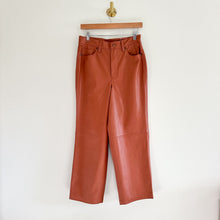 Load image into Gallery viewer, Blank NYC The Baxter Ribcage Straight Leg Faux Leather Cropped Pants Brown 29
