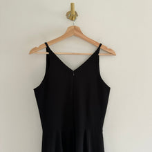 Load image into Gallery viewer, Dress The Population Iris Crepe Plunge V-Neck High Slit Sleeveless Gown Black 6
