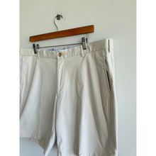 Load image into Gallery viewer, Peter Millar Soft Touch Twill Mid Rise Flat Front Casual Chino Shorts Cream 38
