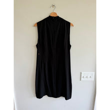 Load image into Gallery viewer, Kit and Ace Ryder Sleeveless Silk High Neck Boxy Mini Dress Black 12
