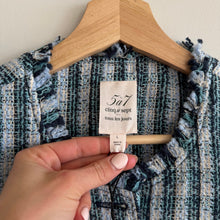 Load image into Gallery viewer, Cinq à Sept Matilda Plaid Tweed Reenee Vest Allen Shorts Matching Set Blue L NWT
